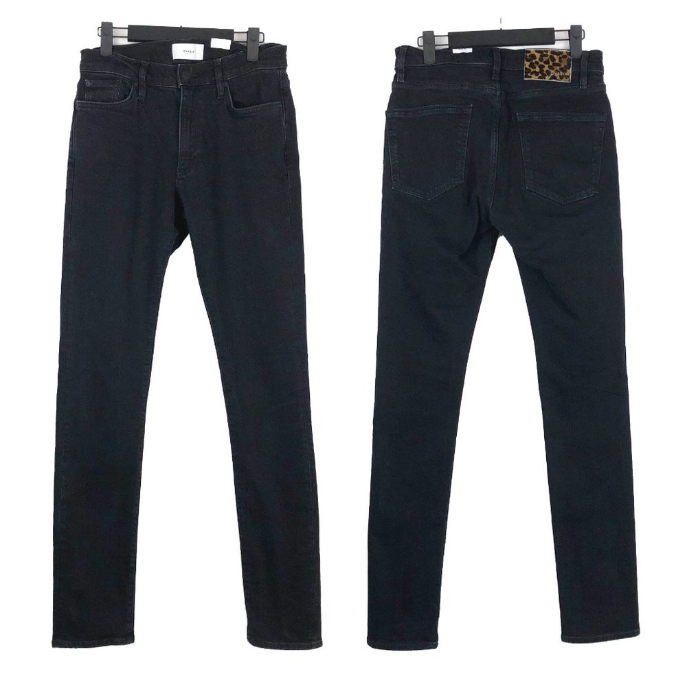 Ovadia New York Men's Black High Rise Skinny Jeans 30 x 33 (Measures 28)
